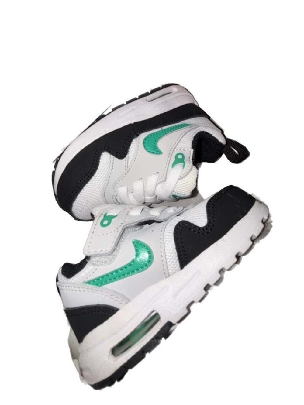 NWT Nike Air Max SYSTM Toddler Shoes White Black Green